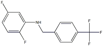 2,5-difluoro-N-{[4-(trifluoromethyl)phenyl]methyl}aniline Struktur