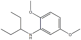 2,5-dimethoxy-N-(pentan-3-yl)aniline Struktur