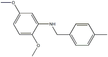 2,5-dimethoxy-N-[(4-methylphenyl)methyl]aniline Struktur