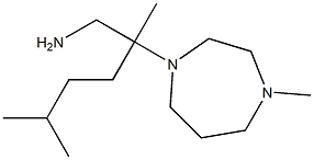 2,5-dimethyl-2-(4-methyl-1,4-diazepan-1-yl)hexan-1-amine Struktur