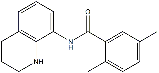 2,5-dimethyl-N-(1,2,3,4-tetrahydroquinolin-8-yl)benzamide Struktur