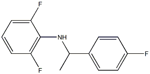 2,6-difluoro-N-[1-(4-fluorophenyl)ethyl]aniline Struktur