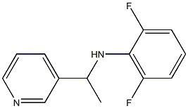 2,6-difluoro-N-[1-(pyridin-3-yl)ethyl]aniline Struktur