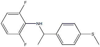 2,6-difluoro-N-{1-[4-(methylsulfanyl)phenyl]ethyl}aniline Struktur