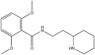 2,6-dimethoxy-N-(2-piperidin-2-ylethyl)benzamide Struktur