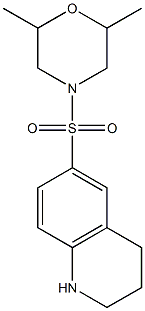 2,6-dimethyl-4-(1,2,3,4-tetrahydroquinoline-6-sulfonyl)morpholine Struktur