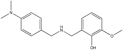 2-[({[4-(dimethylamino)phenyl]methyl}amino)methyl]-6-methoxyphenol Struktur