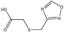 2-[(1,2,4-oxadiazol-3-ylmethyl)sulfanyl]acetic acid Struktur