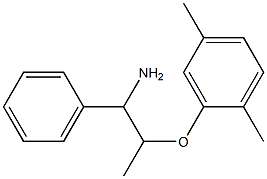 2-[(1-amino-1-phenylpropan-2-yl)oxy]-1,4-dimethylbenzene Struktur