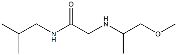 2-[(1-methoxypropan-2-yl)amino]-N-(2-methylpropyl)acetamide Struktur