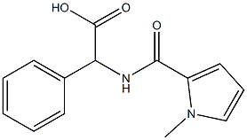 2-[(1-methyl-1H-pyrrol-2-yl)formamido]-2-phenylacetic acid Struktur