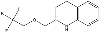 2-[(2,2,2-trifluoroethoxy)methyl]-1,2,3,4-tetrahydroquinoline Struktur