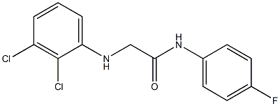 2-[(2,3-dichlorophenyl)amino]-N-(4-fluorophenyl)acetamide Struktur