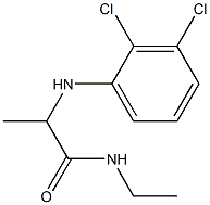 2-[(2,3-dichlorophenyl)amino]-N-ethylpropanamide Struktur