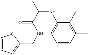 2-[(2,3-dimethylphenyl)amino]-N-(furan-2-ylmethyl)propanamide Struktur