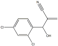 2-[(2,4-dichlorophenyl)(hydroxy)methyl]prop-2-enenitrile Struktur