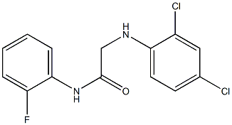 2-[(2,4-dichlorophenyl)amino]-N-(2-fluorophenyl)acetamide Struktur