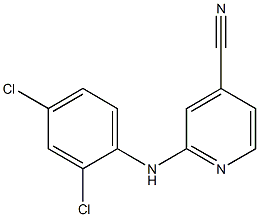 2-[(2,4-dichlorophenyl)amino]pyridine-4-carbonitrile Struktur