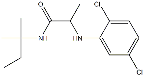 2-[(2,5-dichlorophenyl)amino]-N-(2-methylbutan-2-yl)propanamide Struktur