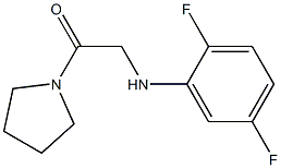 2-[(2,5-difluorophenyl)amino]-1-(pyrrolidin-1-yl)ethan-1-one Struktur