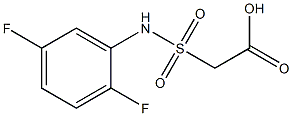 2-[(2,5-difluorophenyl)sulfamoyl]acetic acid Struktur