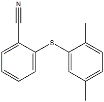 2-[(2,5-dimethylphenyl)sulfanyl]benzonitrile Struktur