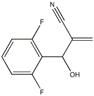 2-[(2,6-difluorophenyl)(hydroxy)methyl]prop-2-enenitrile Struktur