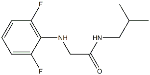 2-[(2,6-difluorophenyl)amino]-N-(2-methylpropyl)acetamide Struktur