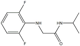 2-[(2,6-difluorophenyl)amino]-N-(propan-2-yl)acetamide Struktur