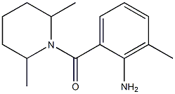 2-[(2,6-dimethylpiperidin-1-yl)carbonyl]-6-methylaniline Struktur