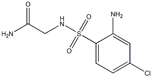 2-[(2-amino-4-chlorobenzene)sulfonamido]acetamide Struktur