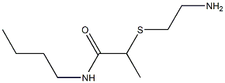 2-[(2-aminoethyl)sulfanyl]-N-butylpropanamide Struktur