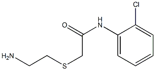 2-[(2-aminoethyl)thio]-N-(2-chlorophenyl)acetamide Struktur