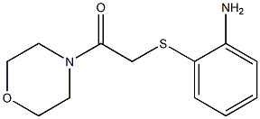 2-[(2-aminophenyl)sulfanyl]-1-(morpholin-4-yl)ethan-1-one Struktur