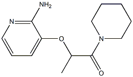 2-[(2-aminopyridin-3-yl)oxy]-1-(piperidin-1-yl)propan-1-one Struktur