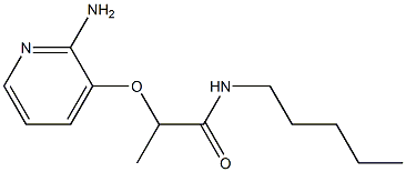 2-[(2-aminopyridin-3-yl)oxy]-N-pentylpropanamide Struktur