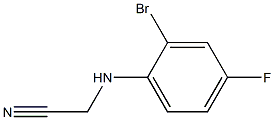 2-[(2-bromo-4-fluorophenyl)amino]acetonitrile Struktur