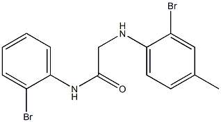 2-[(2-bromo-4-methylphenyl)amino]-N-(2-bromophenyl)acetamide Struktur