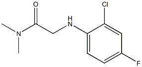 2-[(2-chloro-4-fluorophenyl)amino]-N,N-dimethylacetamide Struktur