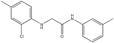 2-[(2-chloro-4-methylphenyl)amino]-N-(3-methylphenyl)acetamide Struktur