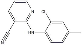 2-[(2-chloro-4-methylphenyl)amino]pyridine-3-carbonitrile Struktur