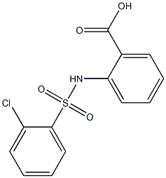 2-[(2-chlorobenzene)sulfonamido]benzoic acid Struktur