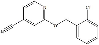 2-[(2-chlorobenzyl)oxy]isonicotinonitrile Struktur