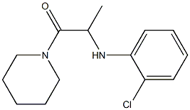 2-[(2-chlorophenyl)amino]-1-(piperidin-1-yl)propan-1-one Struktur