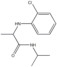 2-[(2-chlorophenyl)amino]-N-(propan-2-yl)propanamide Struktur