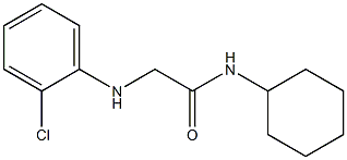 2-[(2-chlorophenyl)amino]-N-cyclohexylacetamide Struktur