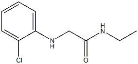 2-[(2-chlorophenyl)amino]-N-ethylacetamide Struktur