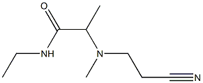 2-[(2-cyanoethyl)(methyl)amino]-N-ethylpropanamide Struktur