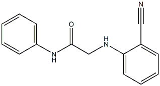 2-[(2-cyanophenyl)amino]-N-phenylacetamide Struktur