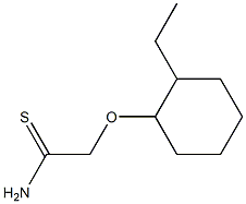 2-[(2-ethylcyclohexyl)oxy]ethanethioamide Struktur